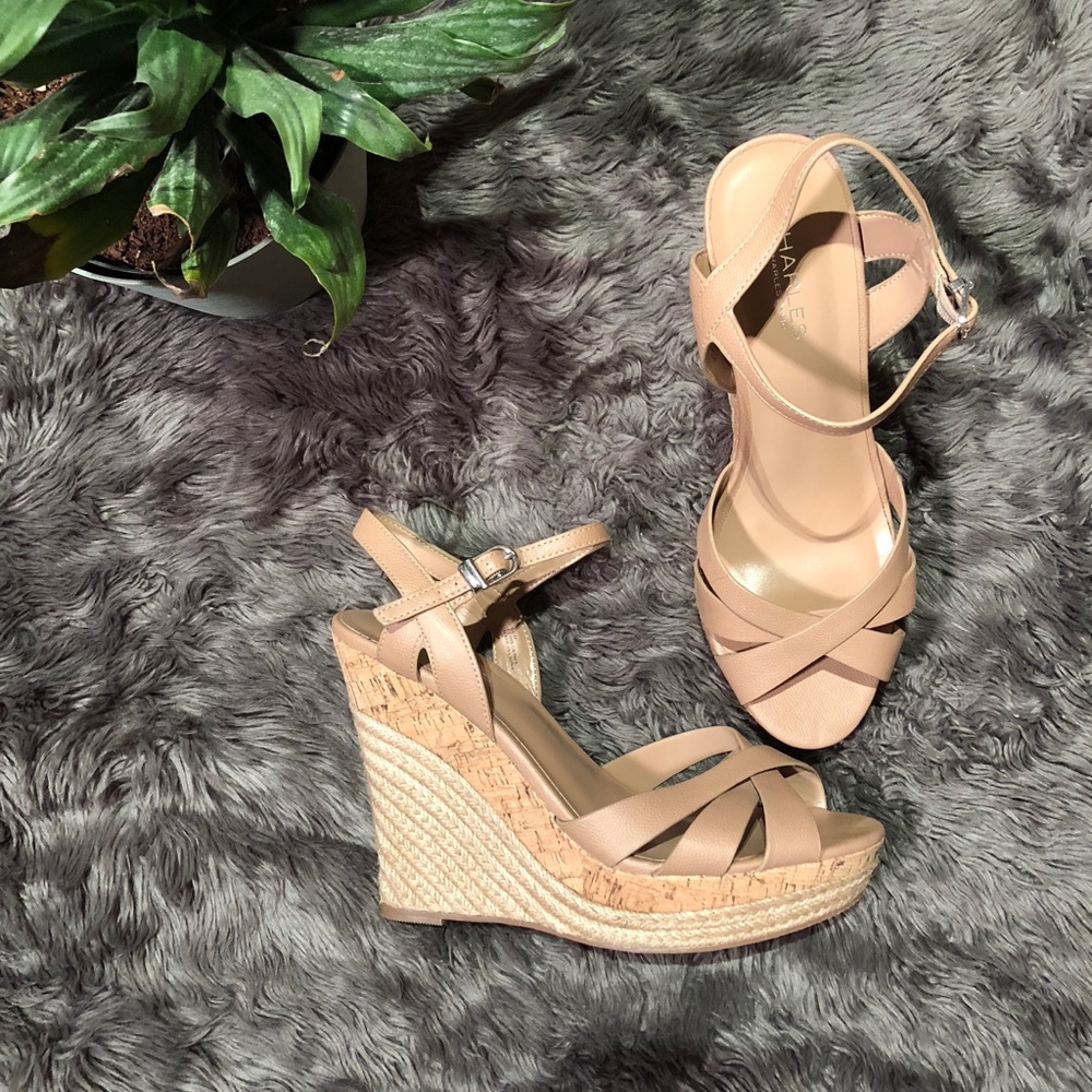 Charles by Charles David nude wedges